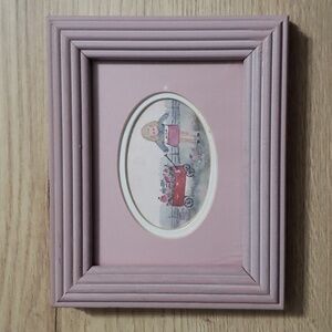 Pink Framed David Boudin Artwork